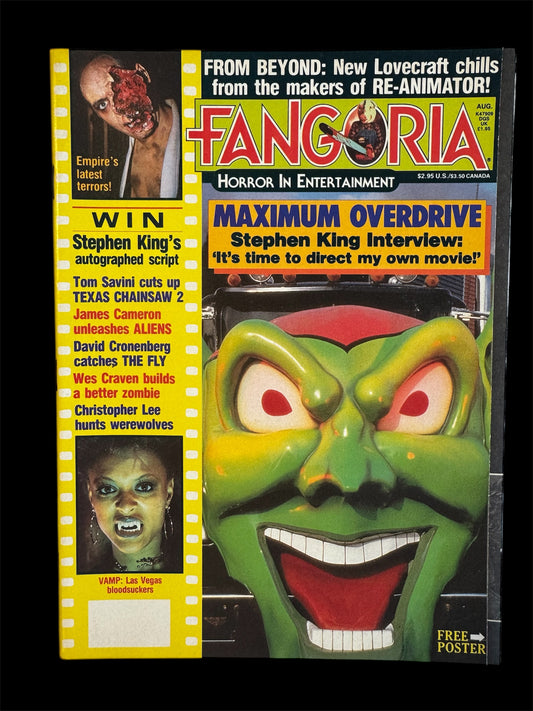 Fangoria issue 56 Horror magazine Maximum Overdrive