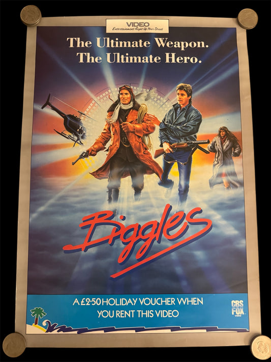 Biggles 1986 UK Video Poster