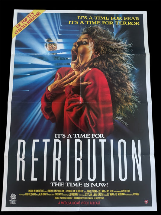 Retribution 1987 UK Video Poster