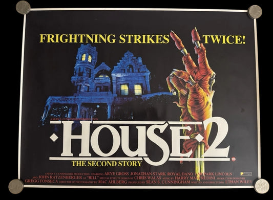 House 2 1987 UK Video Poster