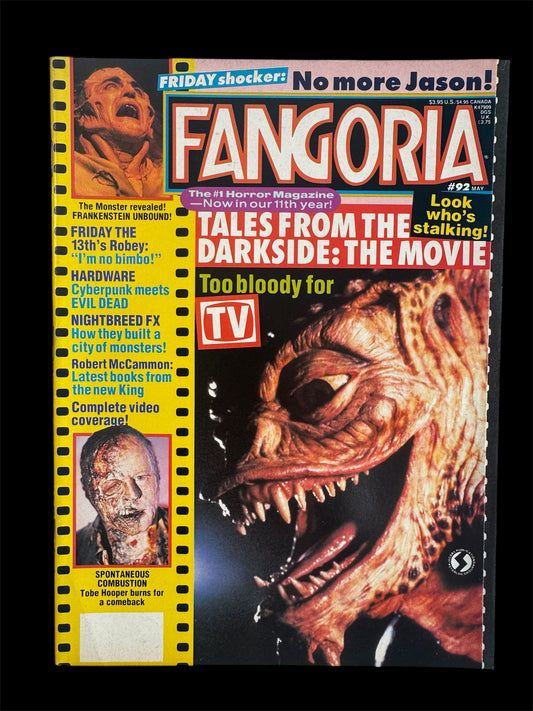 Fangoria issue 92 Horror magazine Tales From The Darkside