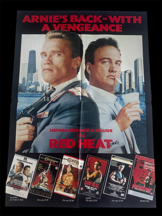 Red Heat 1988 UK Video Poster