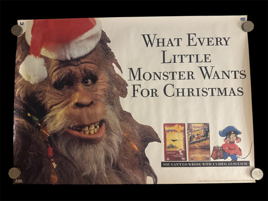 Big Foot And The Hendersons 1987 UK Video Poster