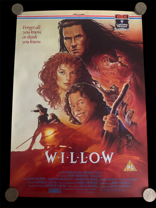 Willow 1988 UK Video Poster
