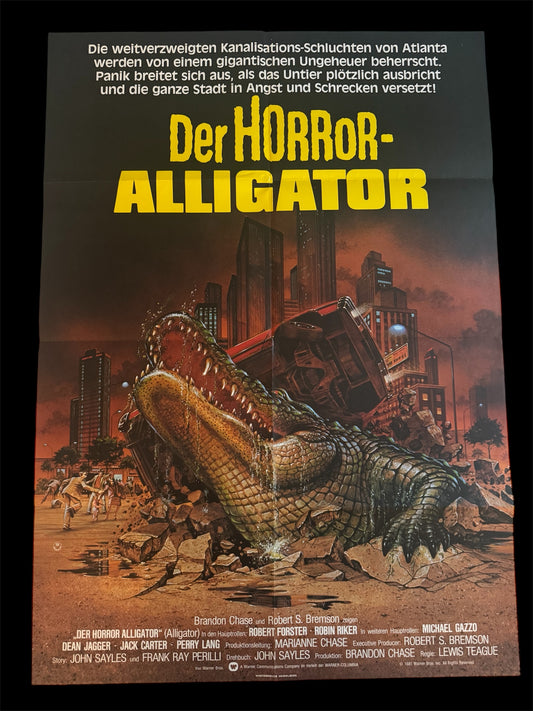 Alligator German Horror A1 video poster