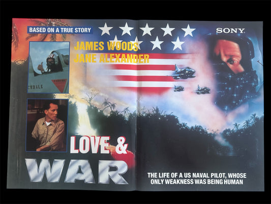 In Love And War 1987 UK Video Poster