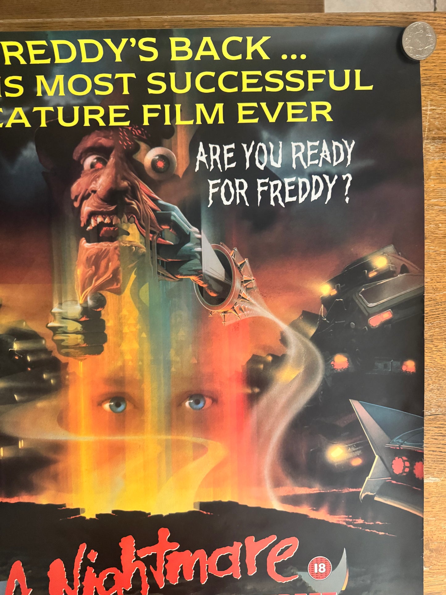 A Nightmare On Elm Street 4 Dream Warriors 1988 UK Video Poster