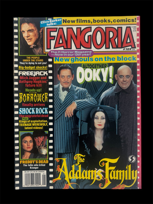 Fangoria issue 109 Horror magazine Adams Family