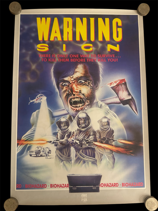Warning Sign 1985 UK Video Poster